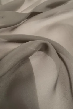 Saint Laurent ZIELONY Jedwabna chusta z logo