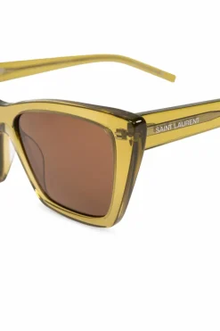 Saint Laurent ZIELONY Okulary przeciwsłoneczne