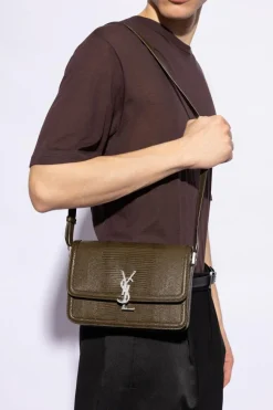 Saint Laurent ZIELONY Torba na ramię ‘Solferino Medium’