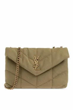Saint Laurent ZIELONY Torba na ramię `Loulou`