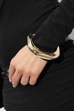 Saint Laurent ZŁOTY Mosiężna bransoleta