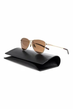 Saint Laurent ZŁOTY Okulary przeciwsłoneczne