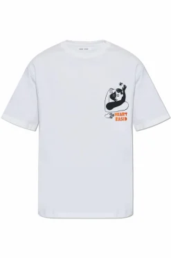 Samsøe Samsøe BIAŁY T-shirt `Saheart`