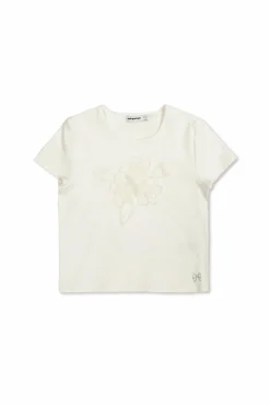 Self-Portrait Kids BIAŁY T-shirt z koronką