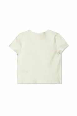 Self-Portrait Kids BIAŁY T-shirt z koronką