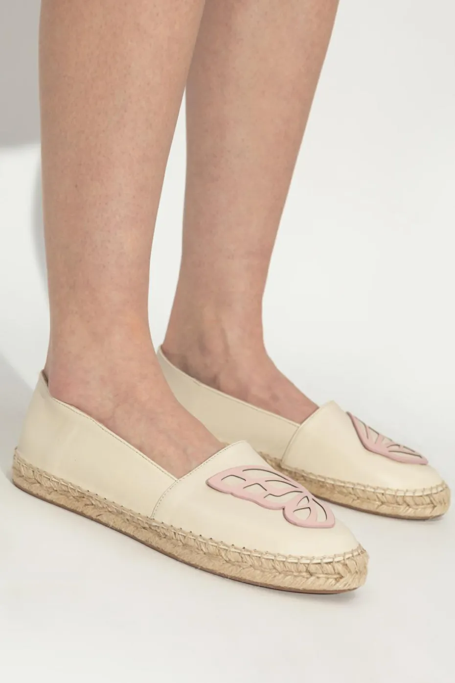 Sophia Webster kremowy Espadryle `Butterfly`
