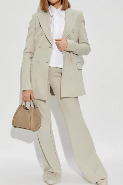 Sportmax beżowy Dwurzędowa marynarka `Frizzo`