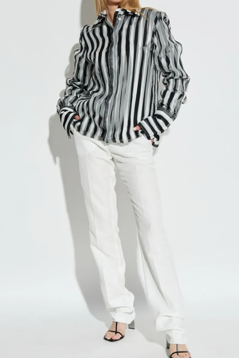 Sportmax BIAŁY Spodnie `Raoul`