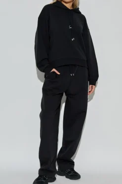Sportmax CZARNY Spodnie dresowe
