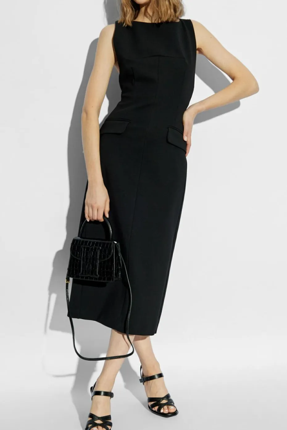 Sportmax CZARNY Sukienka `Ruta`