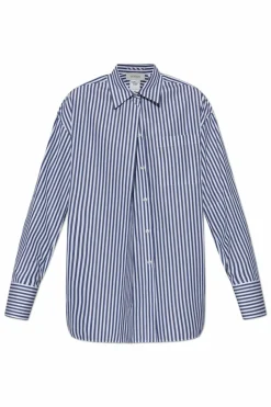 Sportmax NIEBIESKI Bawełniana koszula ‘Firma’