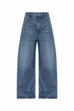 Sportmax NIEBIESKI Jeansy z wysokim stanem