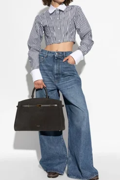 Sportmax NIEBIESKI Jeansy z wysokim stanem
