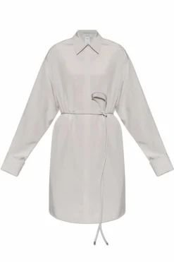 Sportmax SZARY Jedwabna sukienka ‘Eolie’