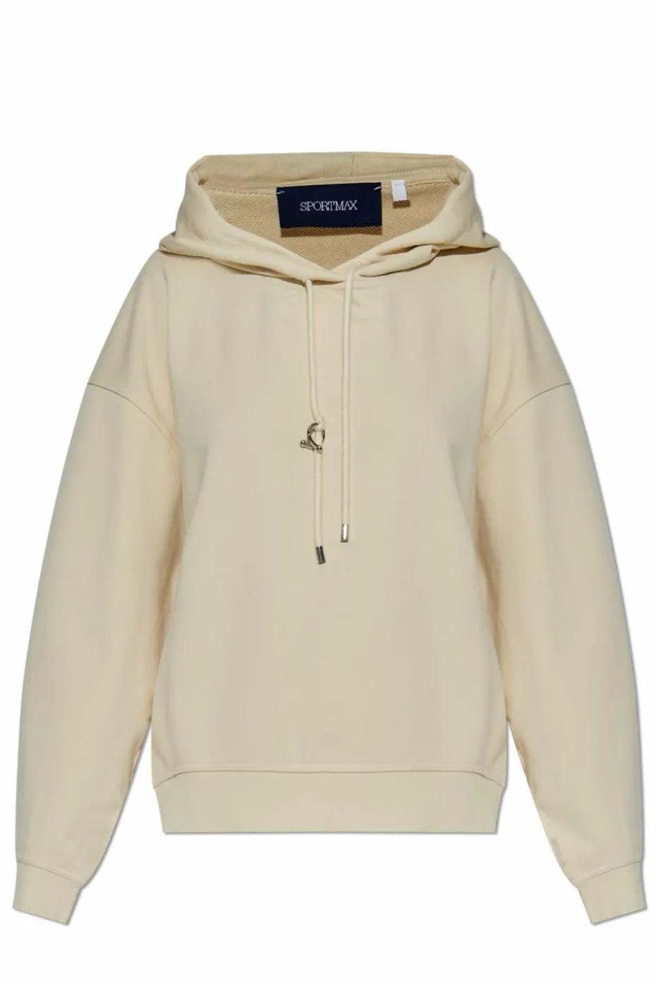 Sportmax ŻÓŁTY Bluza z kapturem