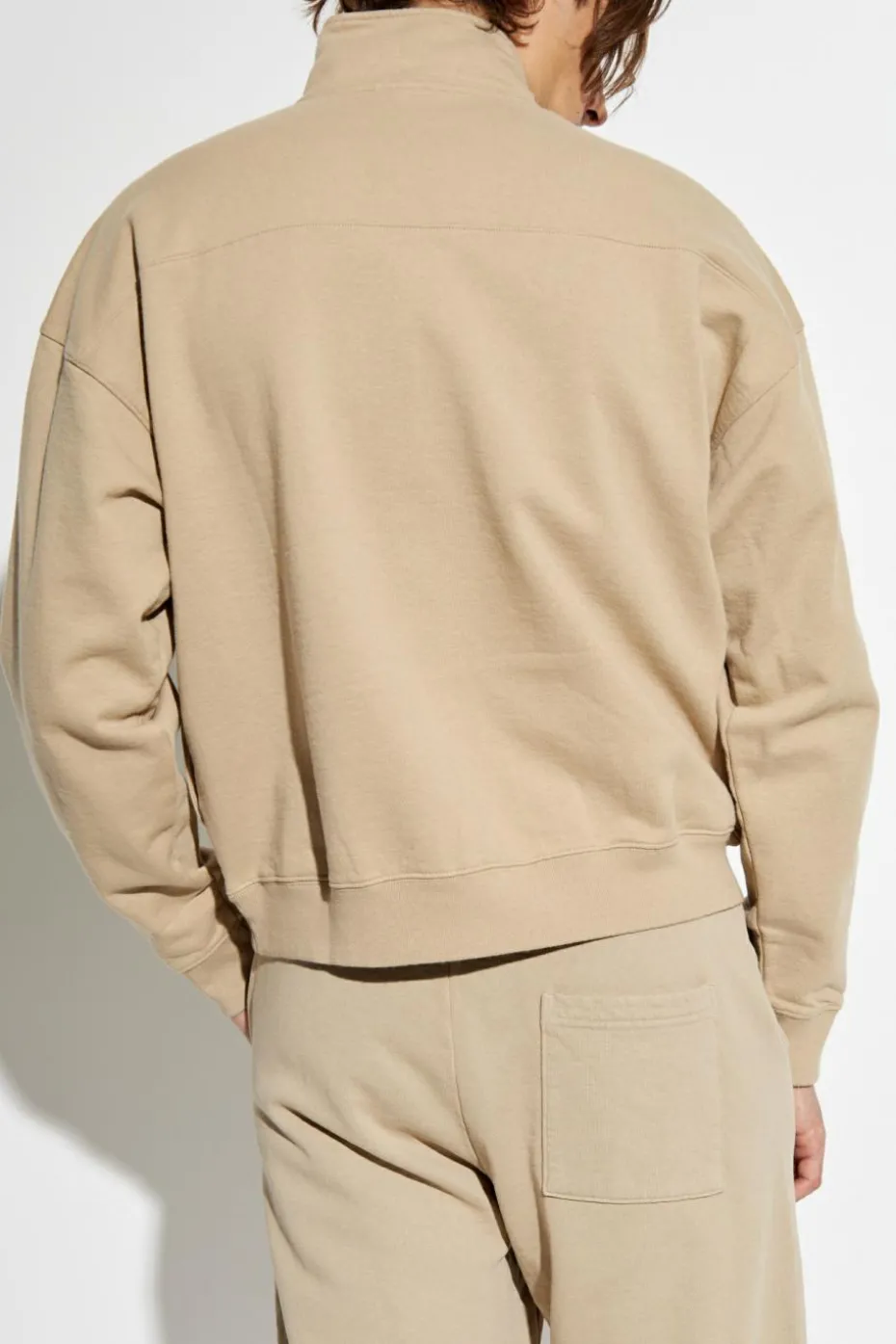 Sporty & Rich beżowy Bluza ze stójką