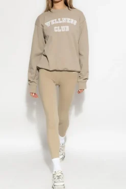 Sporty & Rich beżowy Bluza z nadrukiem