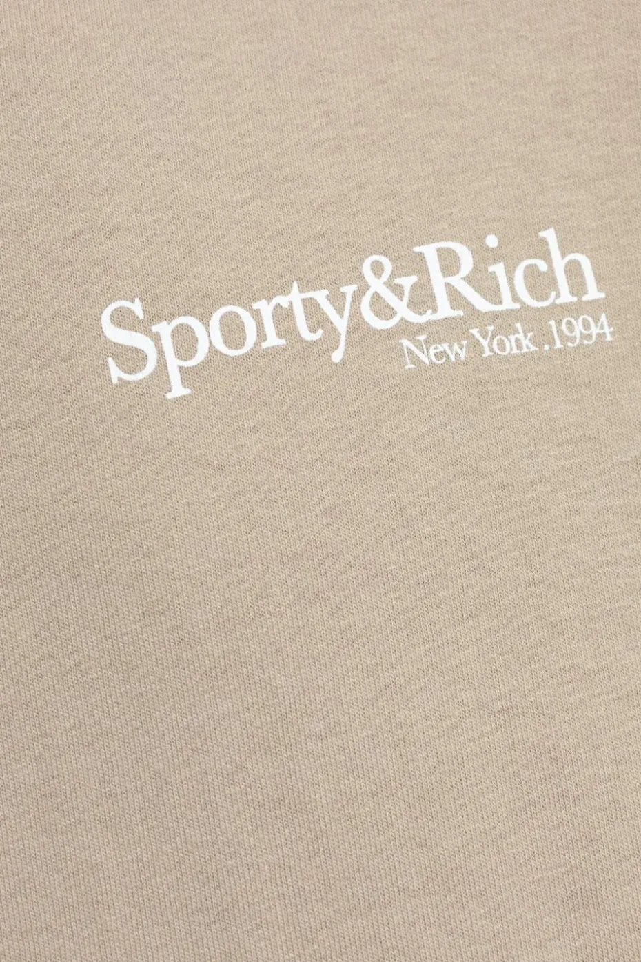 Sporty & Rich beżowy T-shirt `HWCNY`