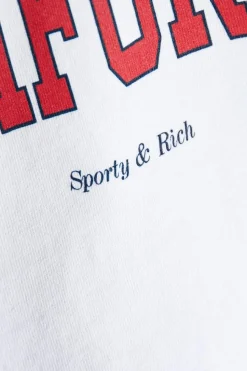 Sporty & Rich BIAŁY Bawełniana bluza