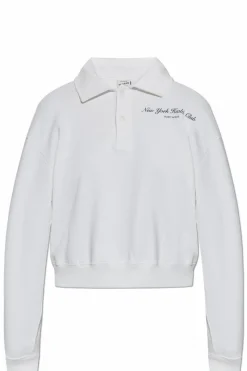 Sporty & Rich BIAŁY Bluza z logo