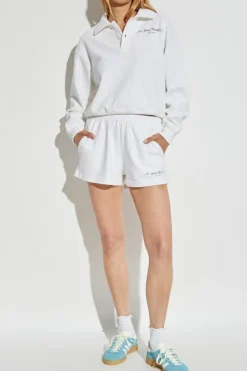 Sporty & Rich BIAŁY Bluza z logo