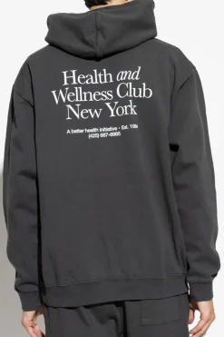 Sporty & Rich CZARNY Bluza z kapturem `HWCNY`