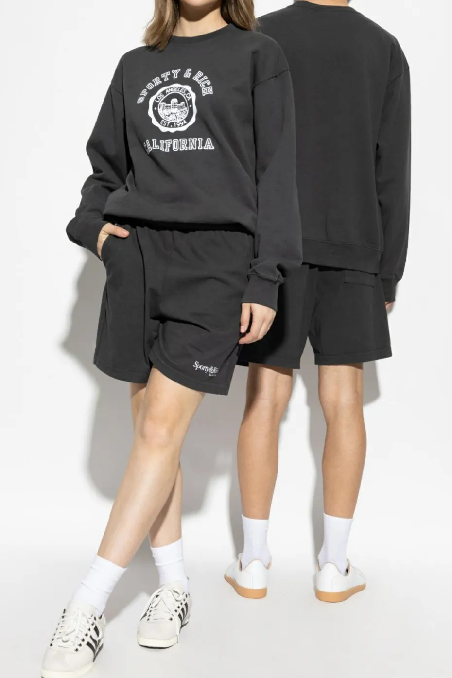 Sporty & Rich CZARNY Szorty `HWCNY`