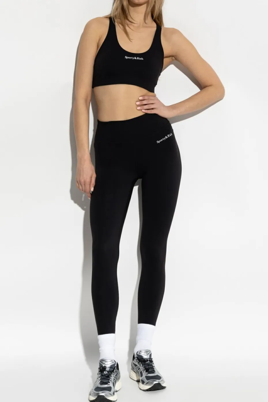 Sporty & Rich CZARNY Top z kolekcji `Core`