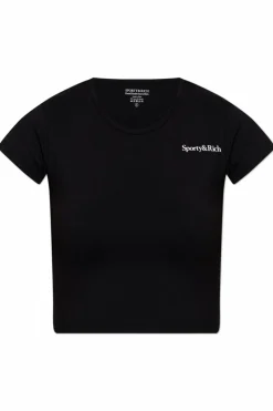 Sporty & Rich CZARNY Top z kolekcji `Core`