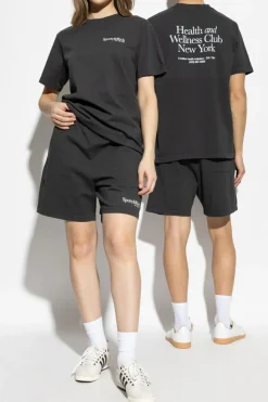 Sporty & Rich CZARNY T-shirt `HWCNY`