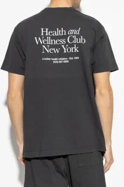 Sporty & Rich CZARNY T-shirt `HWCNY`