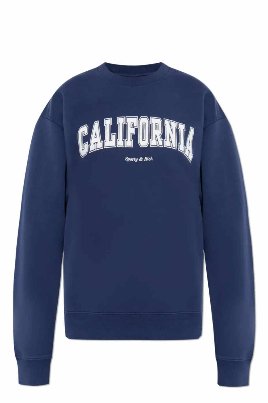 Sporty & Rich GRANATOWY Bluza z kolekcji `Wall Street`