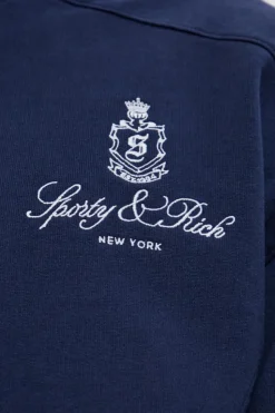 Sporty & Rich GRANATOWY Bluza z kolekcji `Preppy`