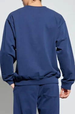 Sporty & Rich GRANATOWY Bluza z logo z kolekcji `Core`
