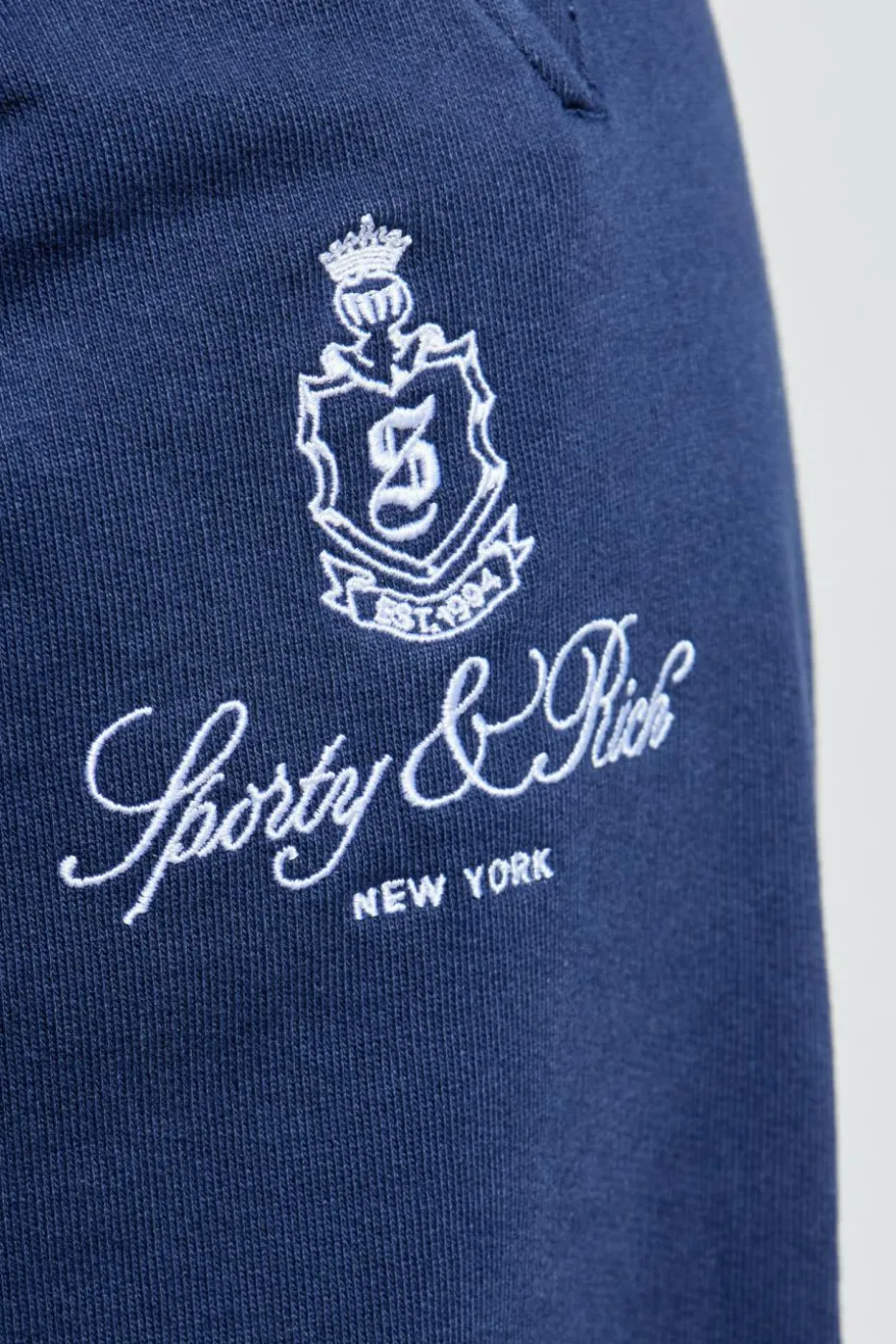 Sporty & Rich GRANATOWY Spodnie dresowe