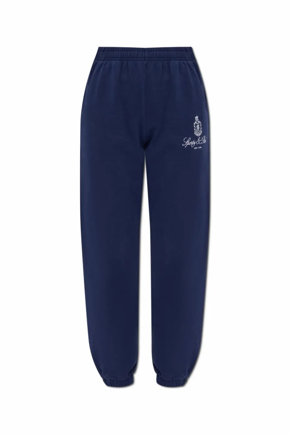 Sporty & Rich GRANATOWY Spodnie dresowe z kolekcji `Preppy`