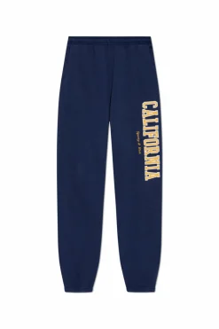 Sporty & Rich GRANATOWY Spodnie dresowe z kolekcji `California`