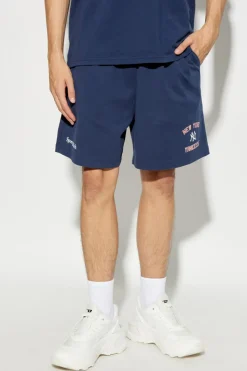 Sporty & Rich GRANATOWY Szorty z kolekcji `47 & The New York Yankees`
