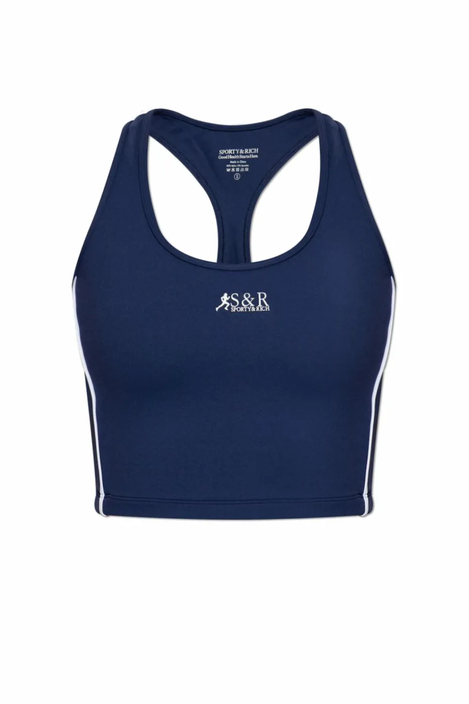 Sporty & Rich GRANATOWY Top z kolekcji `Wall Street`