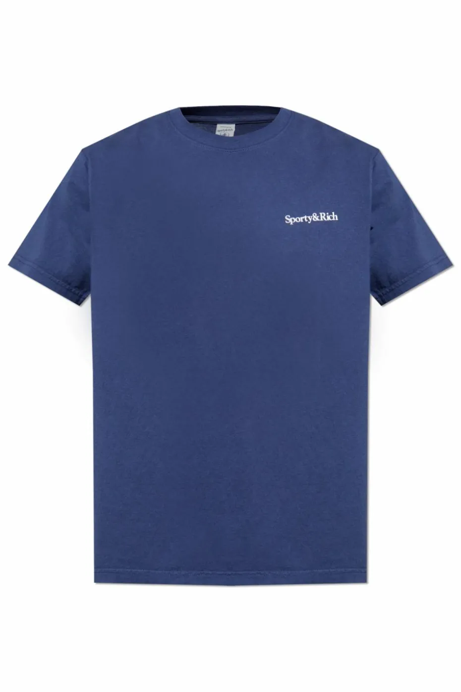 Sporty & Rich GRANATOWY T-shirt z nadrukiem