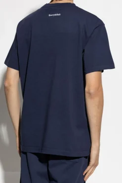Sporty & Rich GRANATOWY T-shirt z kolekcji `UCLA`