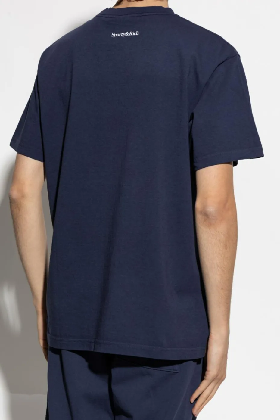 Sporty & Rich GRANATOWY T-shirt z kolekcji `UCLA`