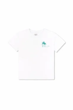 Sporty & Rich Kids BIAŁY T-shirt z logo