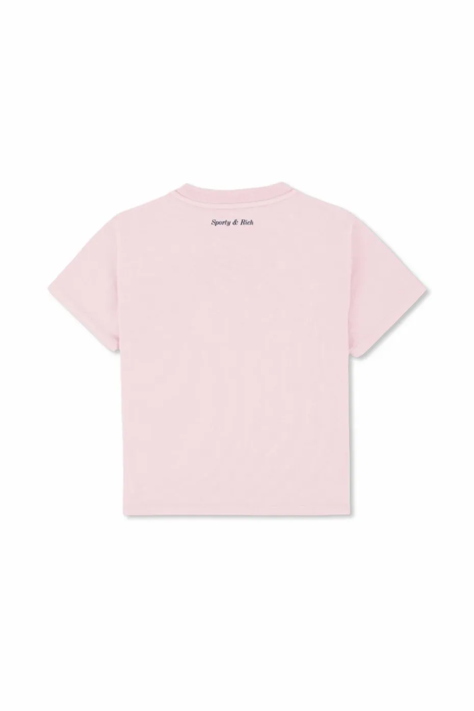 Sporty & Rich Kids RÓŻOWY T-shirt z logo