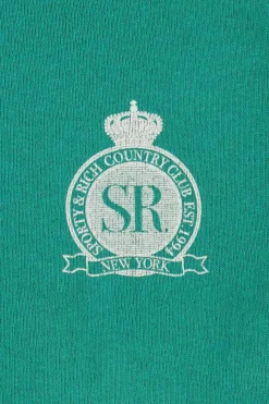 Sporty & Rich Kids ZIELONY Bluza z logo