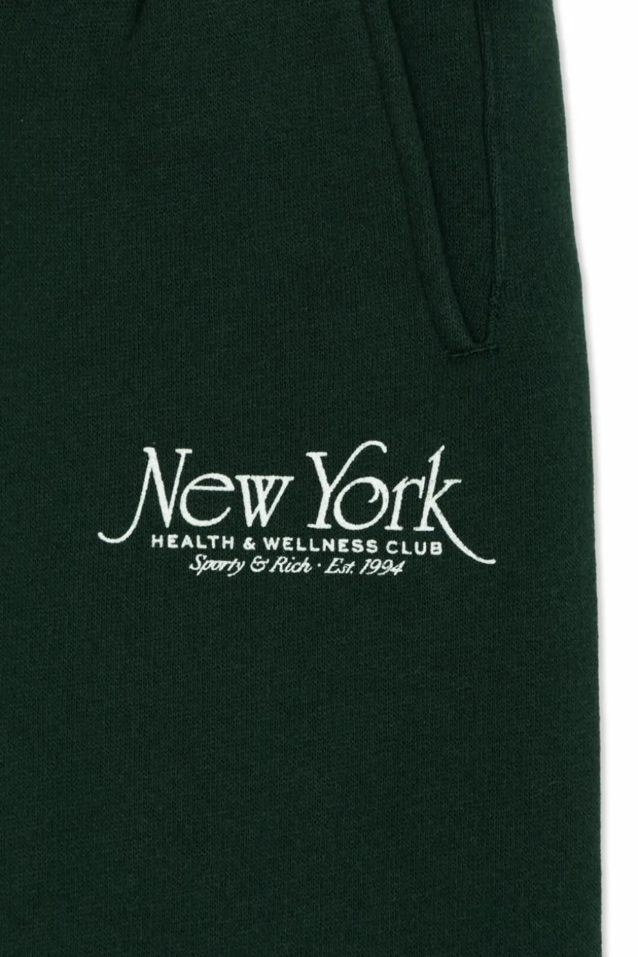 Sporty & Rich Kids ZIELONY Spodnie dresowe