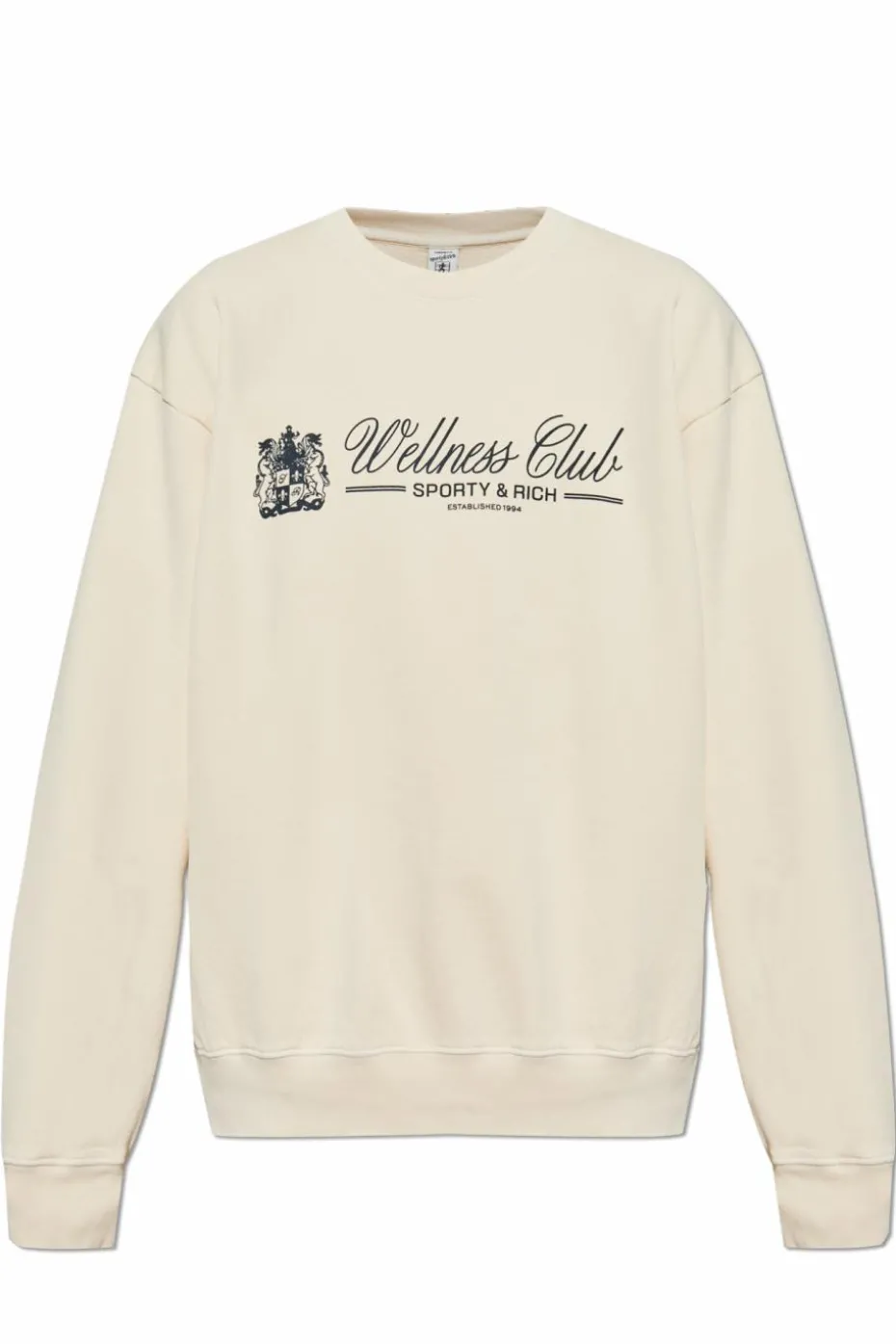 Sporty & Rich kremowy Bluza z kolekcji `Wellness Club`