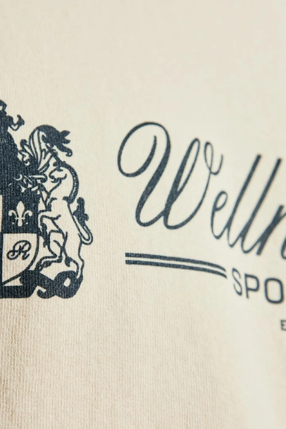 Sporty & Rich kremowy Bluza z kolekcji `Wellness Club`