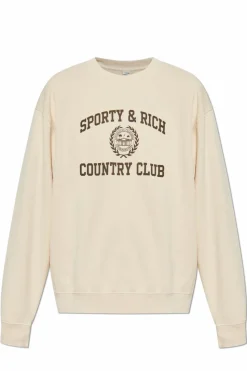 Sporty & Rich kremowy Bluza z kolekcji `Ivy League`