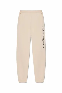 Sporty & Rich kremowy Spodnie dresowe z kolekcji `Preppy`